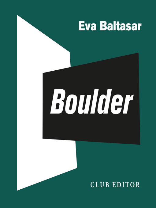 Title details for Boulder by Eva Baltasar - Available